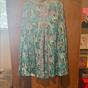 Paisley Blue and Pink Women's Wide leg pants for the market  or the beach✈️